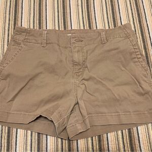 Maurices Women’s 13/14 Tan Khaki Mom Shorts 3" inseam